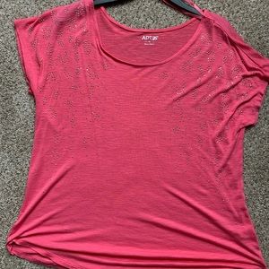 Pink Bedazzled Blouse